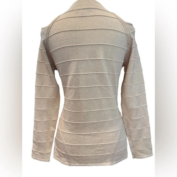 Boston Proper | Metallic Cutout Top - Picture 4 of 9